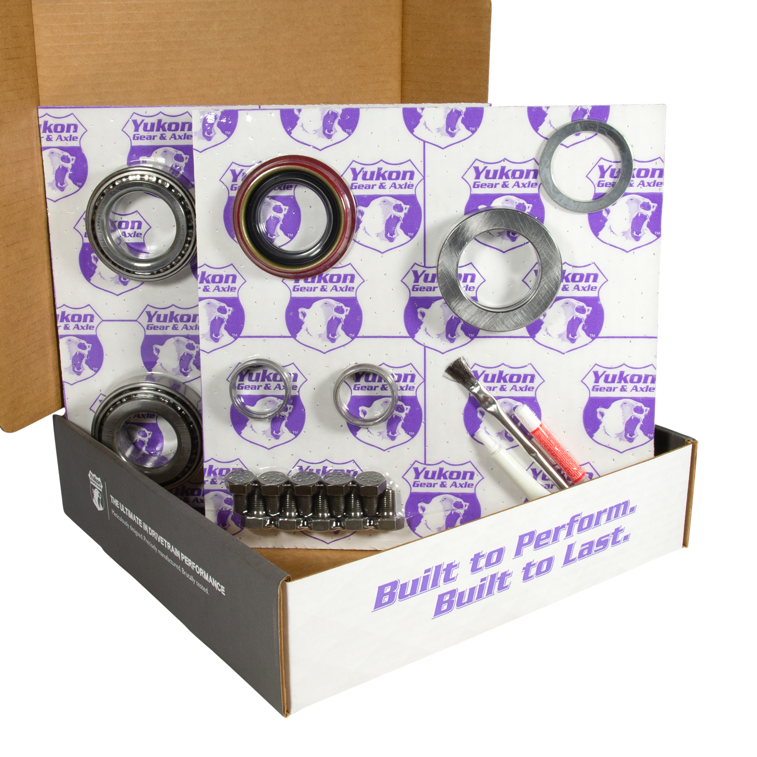 8.8" Ford 4.56 Rear Ring & Pinion, Install Kit, 2.53" OD Axle Bearings & Seals 