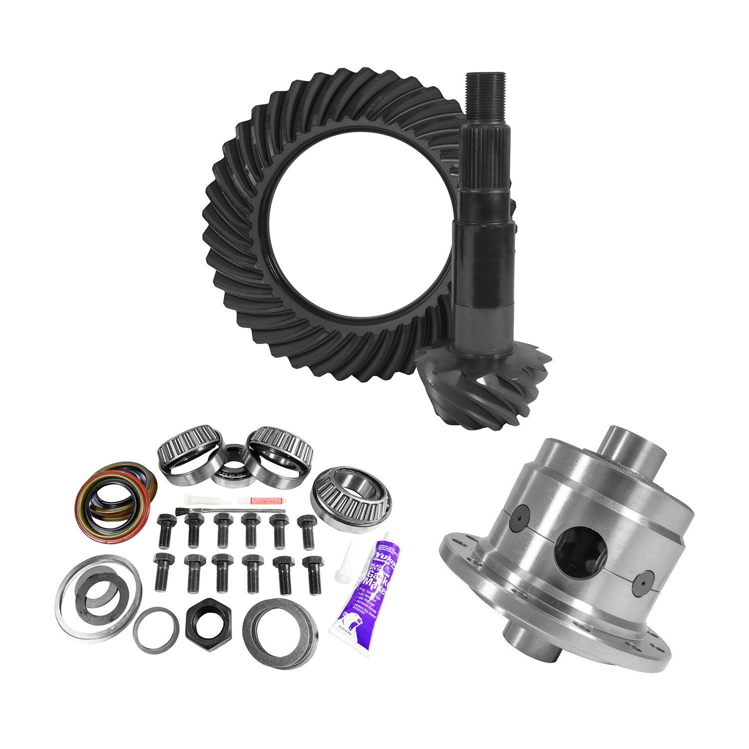 11.25" Dana 80 4.11 Rear Ring & Pinion, Install Kit, 35 Spline Posi, 4.375" BRG 