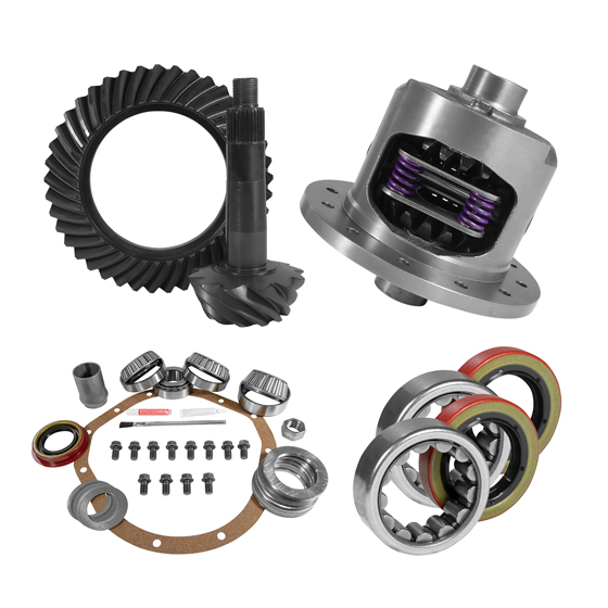 8.875" GM 12T 4.11 Rear Ring & Pinion, Install Kit, 30spl Posi, Axle Bearings