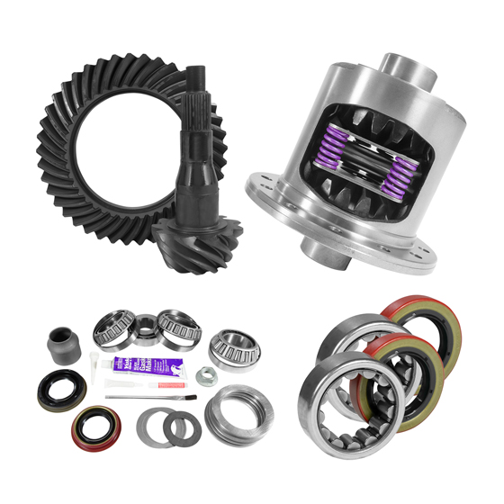 9.75" Ford 4.11 Rear Ring & Pinion, Install Kit, 34spl Posi, Axle Bearings