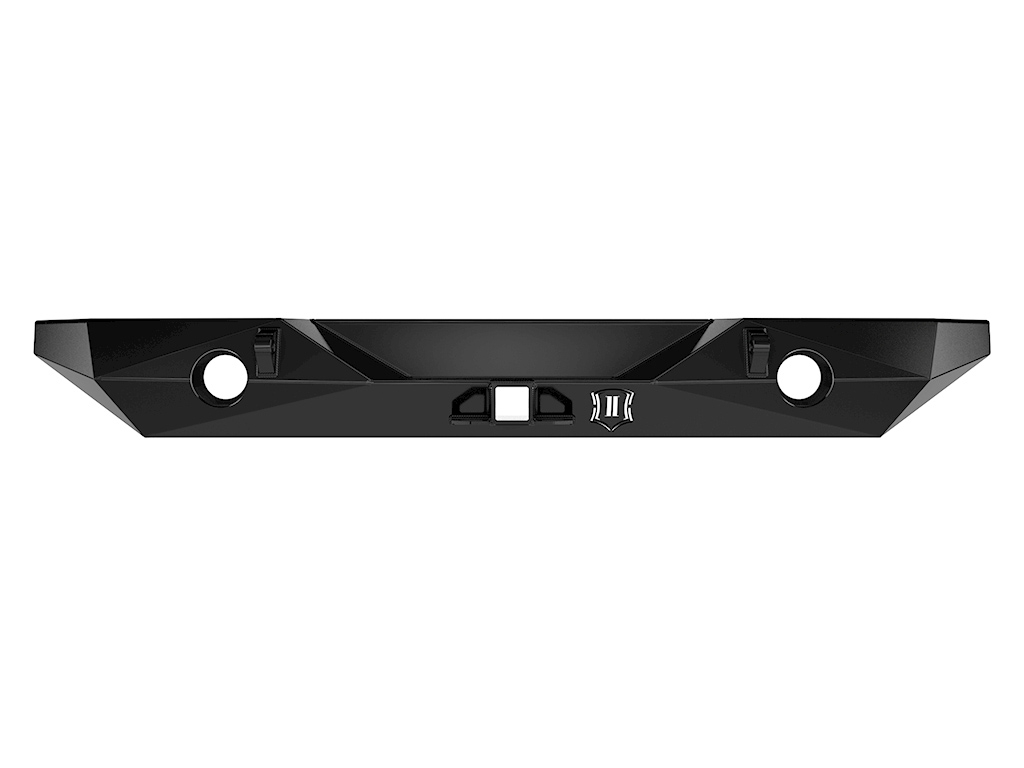 ICON Impact Armor 07-18 Jeep Wrangler JK Pro Series 2 Rear Bumper w/Hitch & Tab