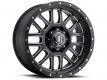 ICON Alloys Alpha, Satin Black, Milled Windows, 20x9 / 5x150, 16mm OS, 5.625" BS