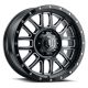 ICON Alloys Alpha, Gloss Black, Milled Windows, 20x9 / 6x135, 16mm OS, 5.625" BS