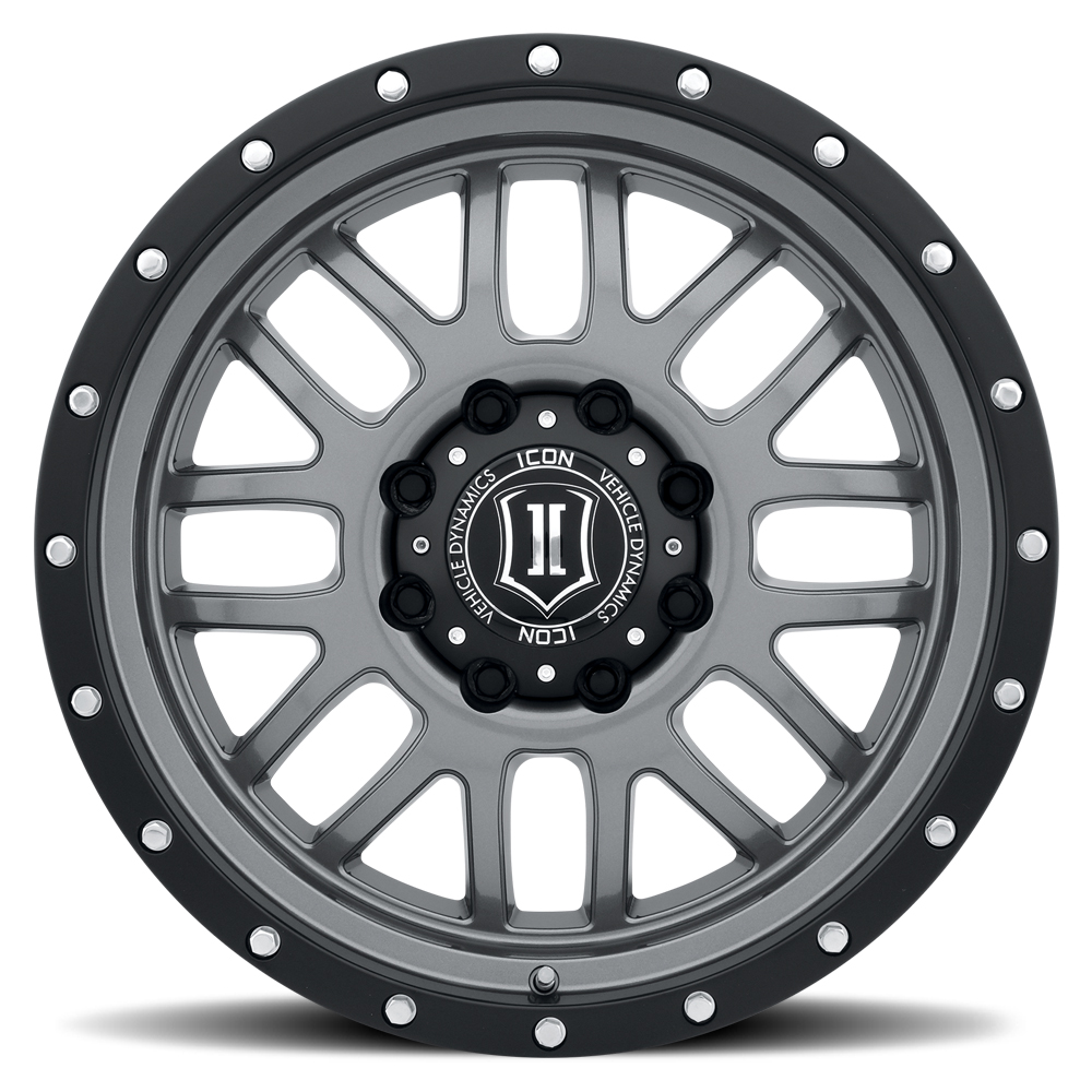 ICON Alloys Alpha, Gun Metal, 20 x 9 / 6 x 135, 16mm Offset, 5.625" BS