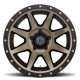 ICON Alloys Rebound, Bronze, 17 x 8.5 / 5 x 4.5, 0mm Offset, 4.75" BS