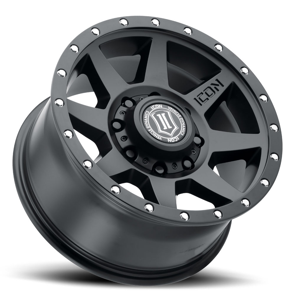 ICON Alloys Rebound HD, Satin Black, 17 x 8.5 / 8 x 6.5, 13mm Offset, 5.25" BS