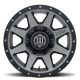 ICON Alloys Rebound HD, Titanium, 17 x 8.5 / 8 x 6.5, 13mm Offset, 5.25" BS