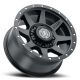 ICON Alloys Rebound HD, Satin Black, 17 x 8.5 / 8 x 170, 6mm Offset, 5" BS