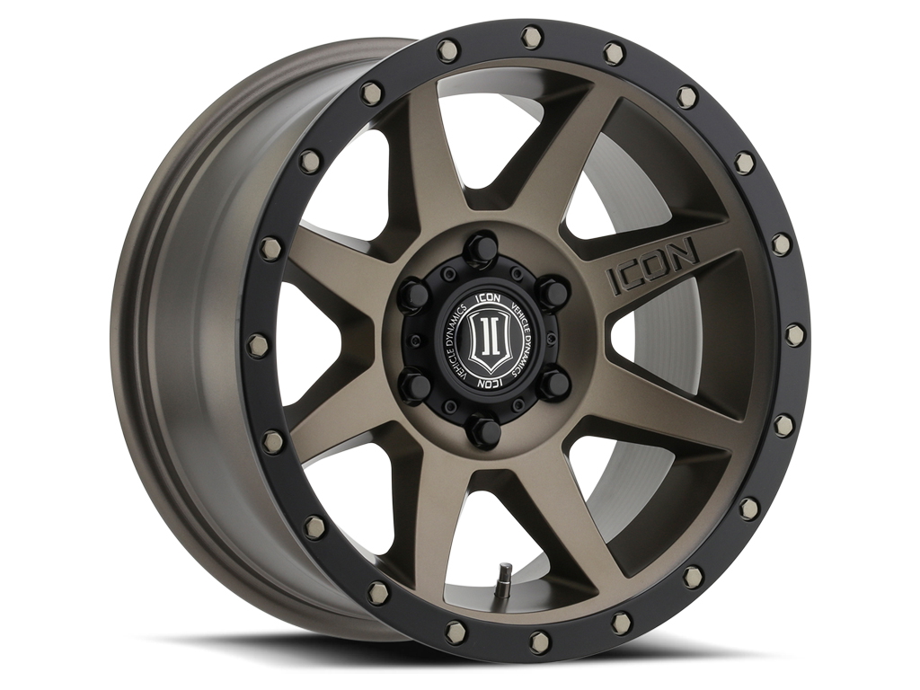 ICON Alloys Rebound, Bronze, 17 x 8.5 / 6 x 120, 0mm Offset, 4.75" BS