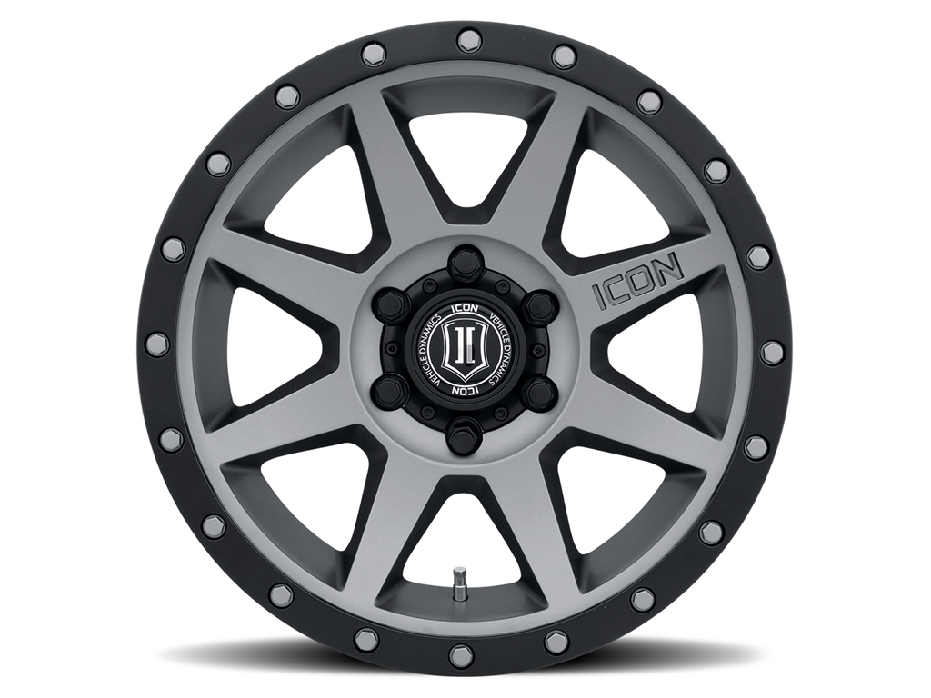 ICON Alloys Rebound, Titanium, 18 x 9 / 5 x 5, -12mm Offset, 4.5" BS