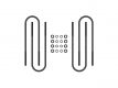 ICON 2000-04 Ford F250/F350 SD, Front Semi-Round U-Bolt Kit