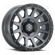 ICON Alloys Compression, Titanium, 17 x 8.5 / 6 x 5.5, 0mm Offset, 4.75" BS