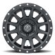 ICON Alloys Compression, Satin Black, 18 x 9 / 5 x 150, 25mm Offset, 6" BS