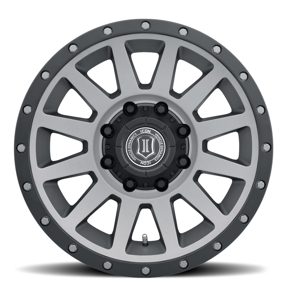 ICON Alloys Compression HD, Titanium, 18 x 9 / 8 x 6.5, 12mm Offset, 5.5" BS