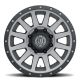 ICON Alloys Compression, Titanium HD, 18 x 9 / 8 x 180, 12mm Offset, 5.5" BS