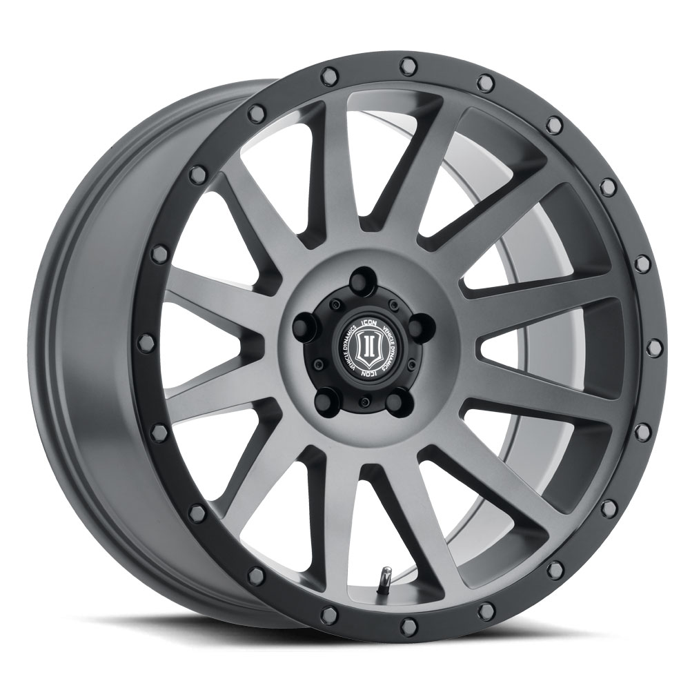 ICON Alloys Compression, Titanium, 20 x 10 / 5 x 150, -19mm Offset, 4.75" BS