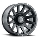 ICON Alloys Compression, Satin Black, 20 x 10 / 8 x 6.5, -19mm Offset, 4.75" BS