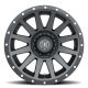 ICON Alloys Compression, Satin Black, 20 x 10 / 8 x 6.5, -19mm Offset, 4.75" BS