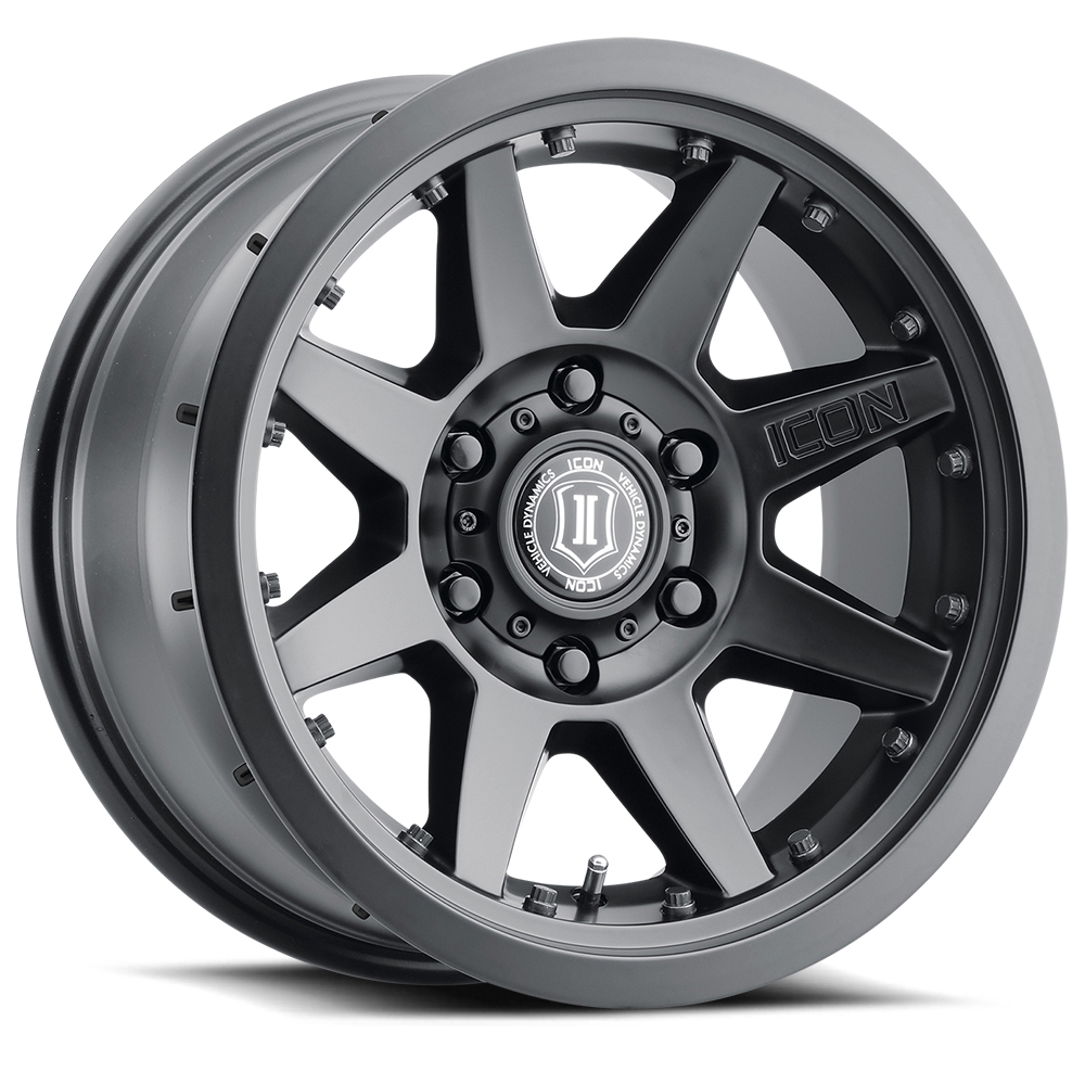 ICON Alloys Rebound Pro, Satin Black, 17 x 8.5 / 5 x 150, 25mm Offset, 5.75" BS