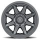 ICON Alloys Rebound Pro, Satin Black, 17 x 8.5 / 5 x 150, 25mm Offset, 5.75" BS