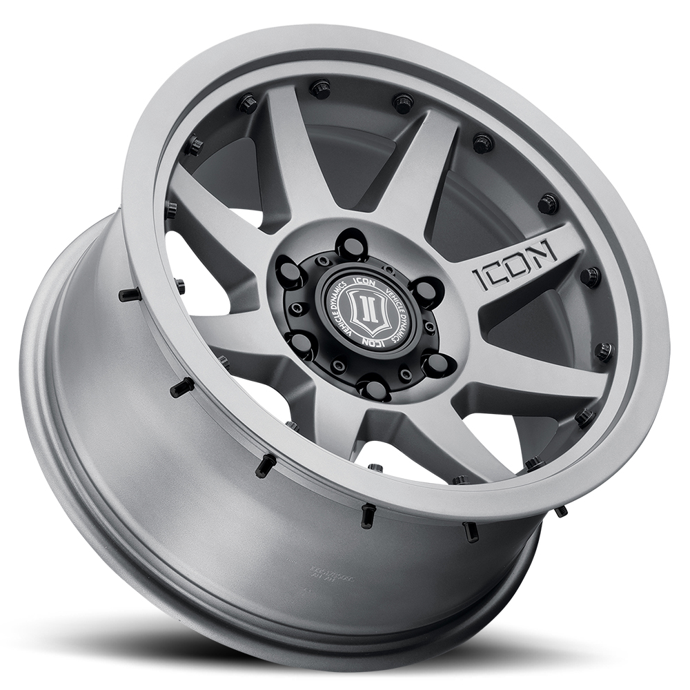 ICON Alloys Rebound Pro, Titanium, 17 x 8.5 / 5 x 150, 25mm Offset, 5.75" BS