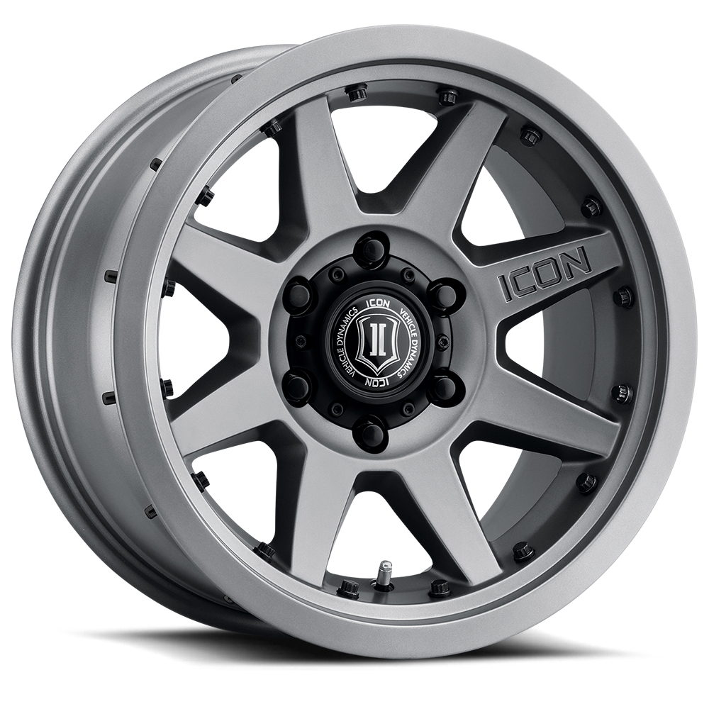 ICON Alloys Rebound Pro, Titanium, 17 x 8.5 / 5 x 150, 25mm Offset, 5.75" BS