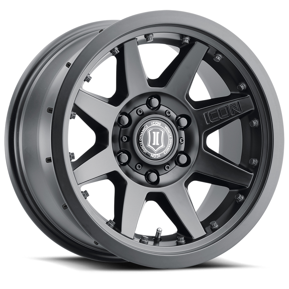 ICON Alloys Rebound Pro, Satin Black, 17 x 8.5 / 6 x 135, 6mm Offset, 5" BS