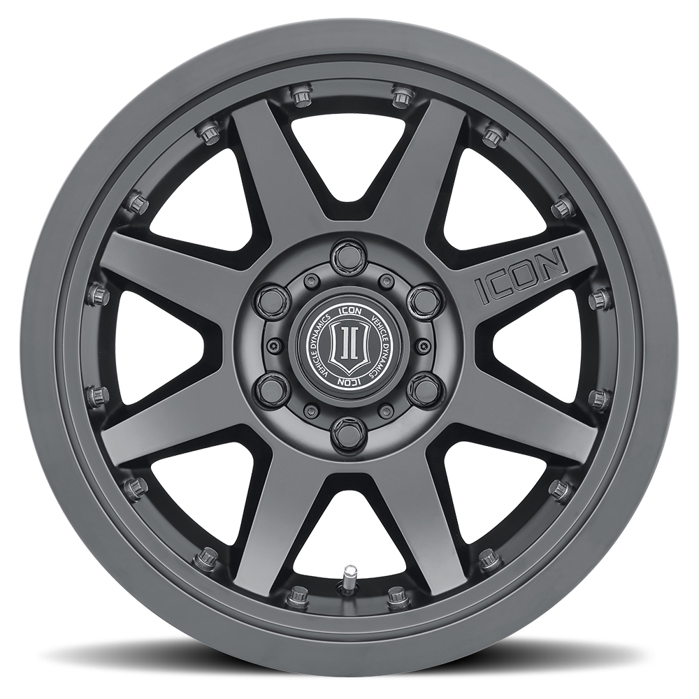 ICON Alloys Rebound Pro, Satin Black, 17 x 8.5 / 6 x 135, 6mm Offset, 5" BS