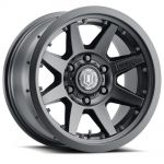 ICON Alloys Rebound Pro, Satin Black, 17 x 8.5 / 6 x 135, 6mm Offset, 5" BS