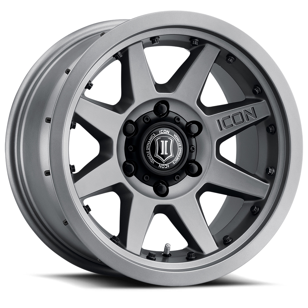 ICON Alloys Rebound Pro, Titanium, 17 x 8.5 / 6 x 5.5, 0mm Offset, 4.75" BS