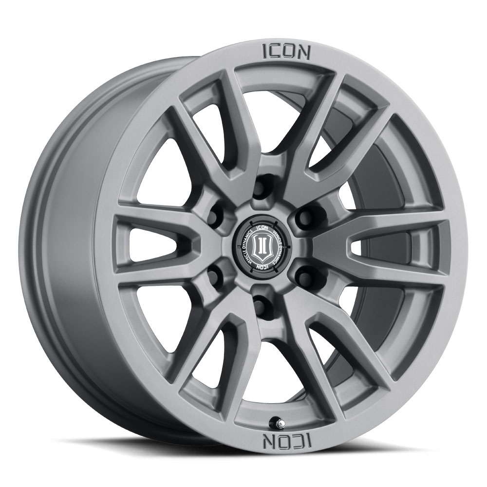 ICON Alloys Vector 6, Titanium, 17 x 8.5 / 6 x 135, 6mm Offset, 5" BS