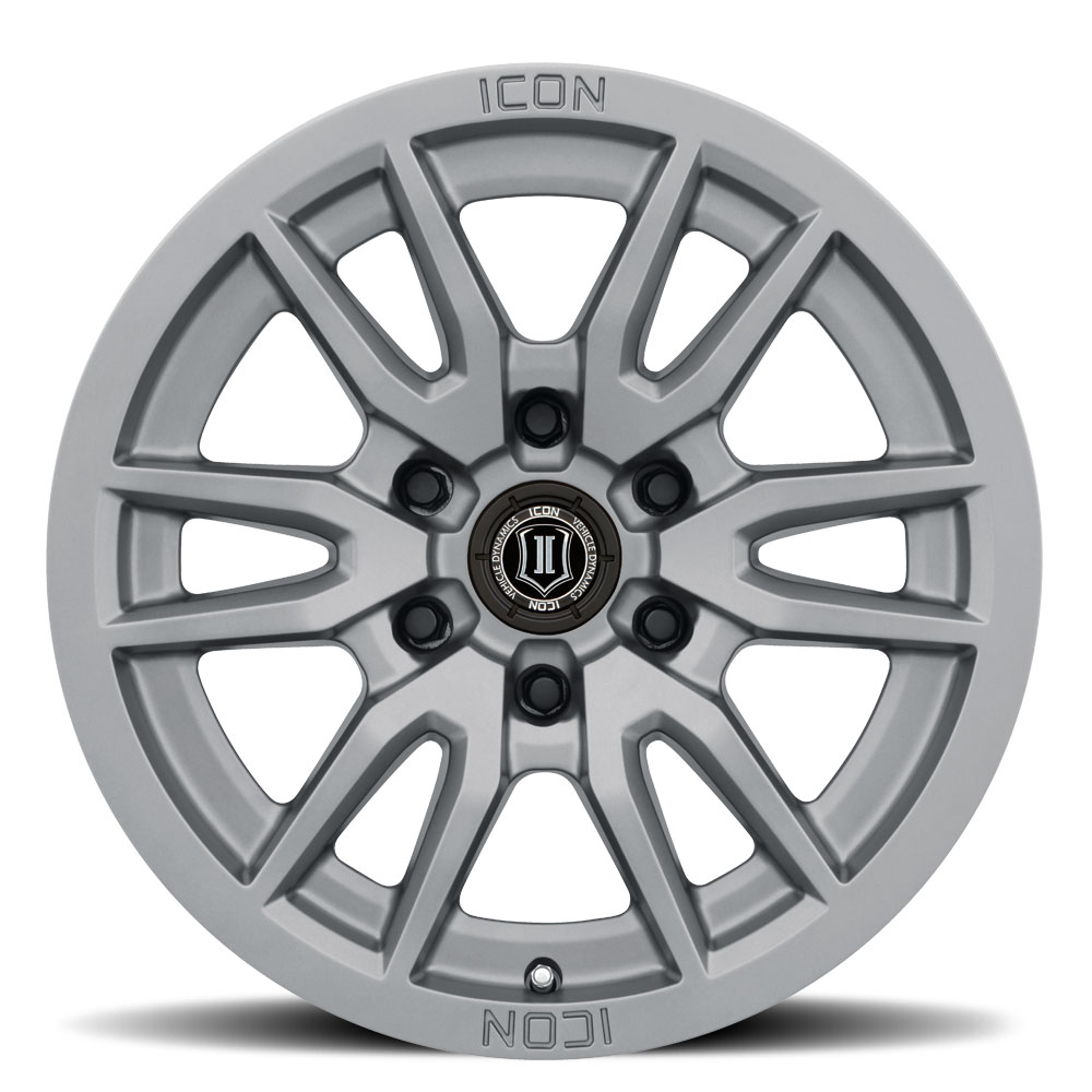 ICON Alloys Vector 6, Titanium, 17 x 8.5 / 6 x 135, 6mm Offset, 5" BS