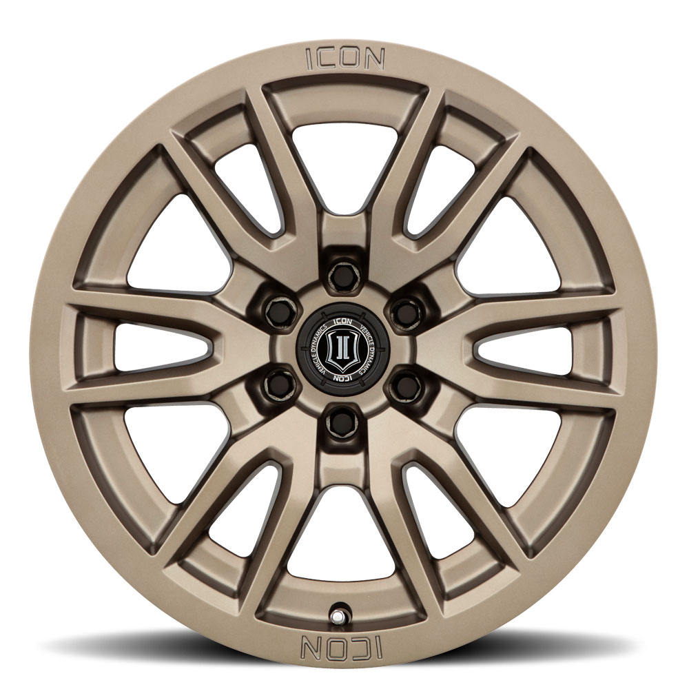 ICON Alloys Vector 6, Bronze, 17 x 8.5 / 6 x 120, 0mm Offset, 4.75" BS