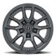 ICON Alloys Vector 5, Satin Black, 17 x 8.5 / 5 x 150, 25mm Offset, 5.75" BS