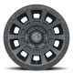 ICON Alloys Thrust, Satin Black, 17 x 8.5 / 5 x 150, 25mm Offset, 5.75" BS