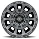 ICON Alloys Thrust, Smoked Satin Black, 17 x 8.5 /5 x 150, 25mm Offset, 5.75" BS