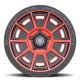 ICON Alloys Victory, Satin Black w/Red, 17 x 8.5 / 6 x 135, 6mm Offset, 5" BS