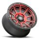 ICON Alloys Victory, Satin Black w/Red, 17 x 8.5 / 5 x 4.5, 0mm Offset, 4.75" BS