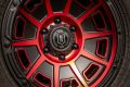 ICON Alloys Victory, Satin Black w/Red, 17 x 8.5 / 5 x 4.5, 0mm Offset, 4.75" BS