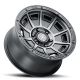 ICON Alloys Victory, Smoked Satin Black, 17 x 8.5 / 5 x 5, -6mm Offset, 4.5" BS