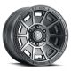 ICON Alloys Victory, Smoked Satin Black, 17 x 8.5 / 5 x 5, -6mm Offset, 4.5" BS