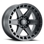 ICON Alloys Raider, Satin Black, 17 x 8.5 / 6 x 135, 6mm Offset, 5" BS