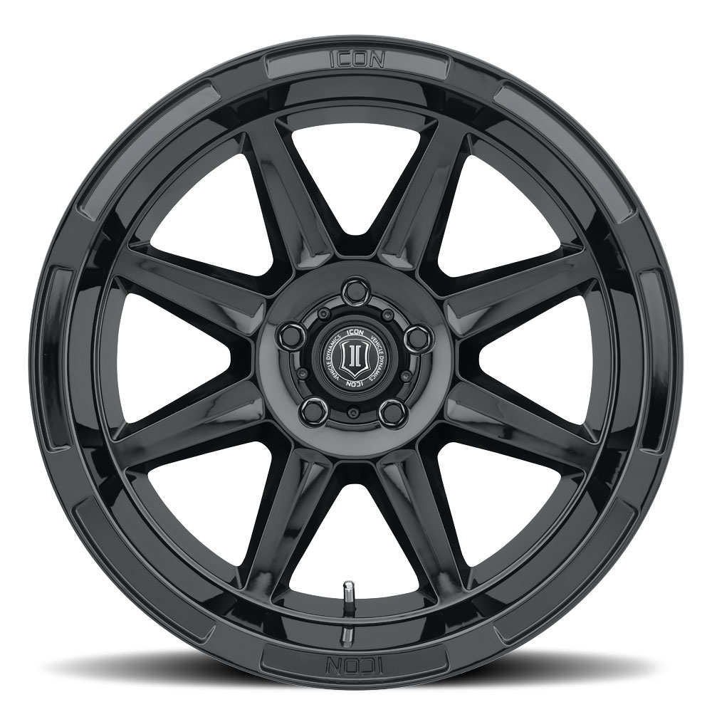 ICON Alloys Bandit, Gloss Black, 20 x 10 / 6 x 150, -24mm Offset, 4.5" BS