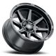 ICON Alloys Bandit, Gloss Black, 20 x 10 / 6 x 150, -24mm Offset, 4.5" BS