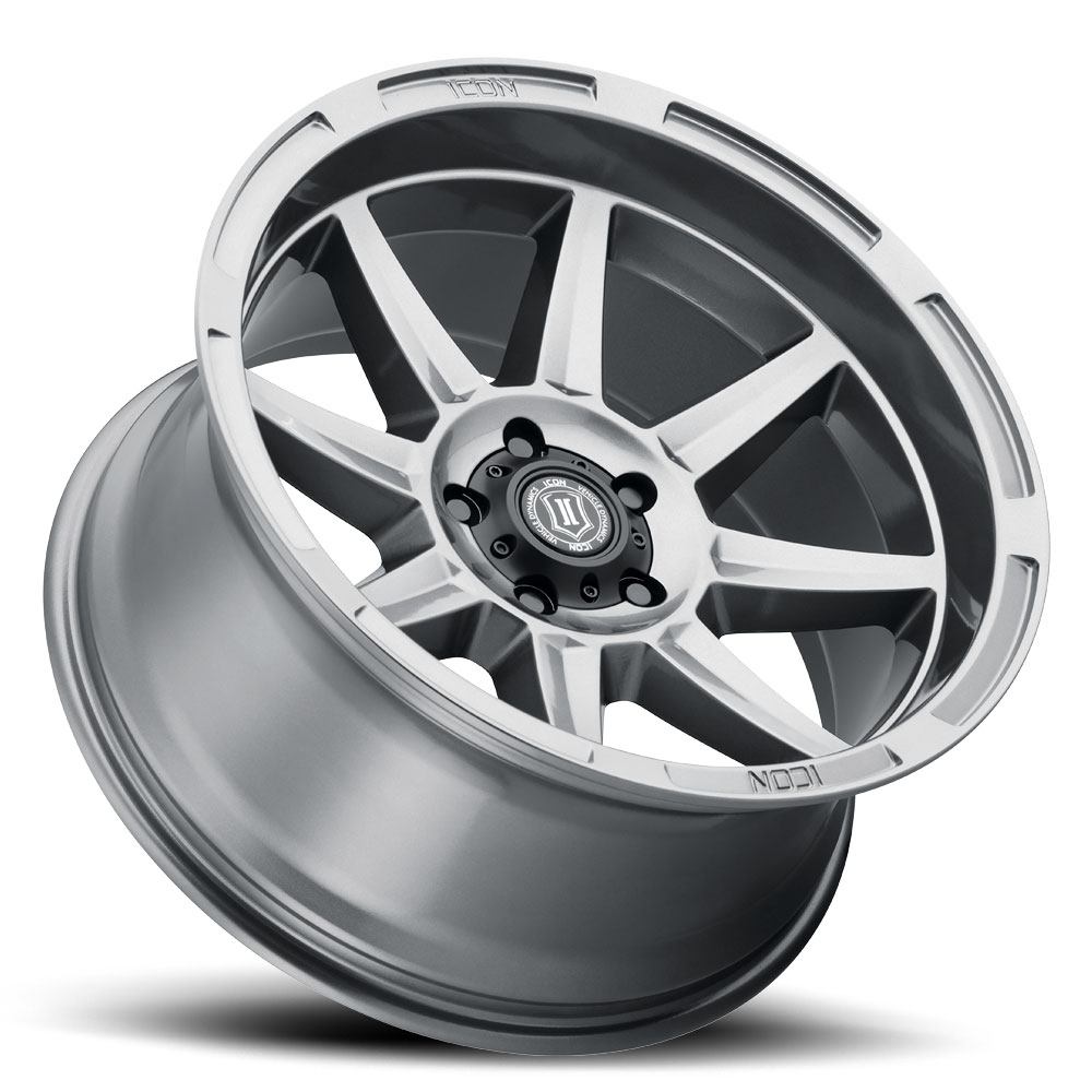 ICON Alloys Bandit, Gun Metal, 20 x 10 / 6 x 135, -24mm Offset, 4.5" BS