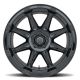 ICON Alloys Bandit, Gloss Black, 20 x 10 / 5 x 5, -24mm Offset, 4.5" BS