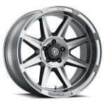 ICON Alloys Bandit, Gun Metal, 20 x 10 / 5 x 5, -24mm Offset, 4.5" BS