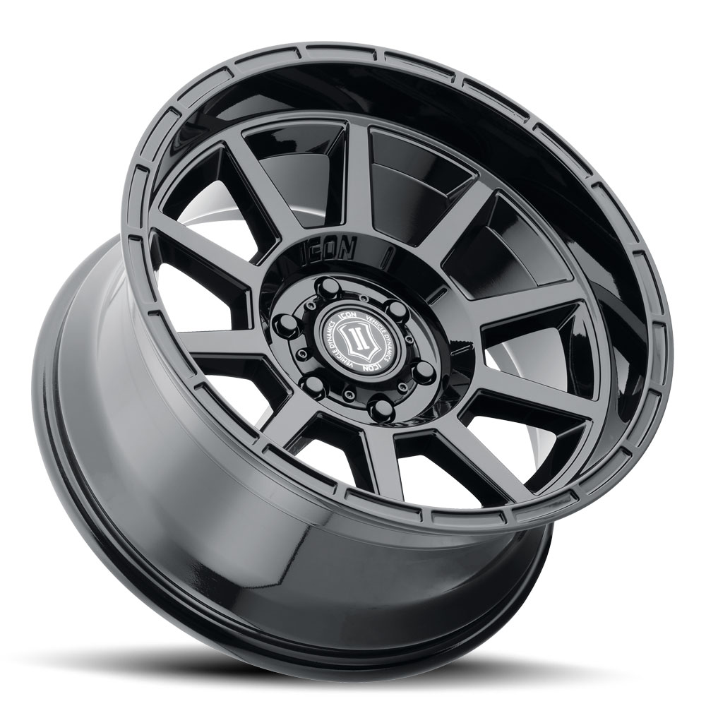 ICON Alloys Recoil, Gloss Black, 20 x 10 / 6 x 150, -24mm Offset, 4.5" BS