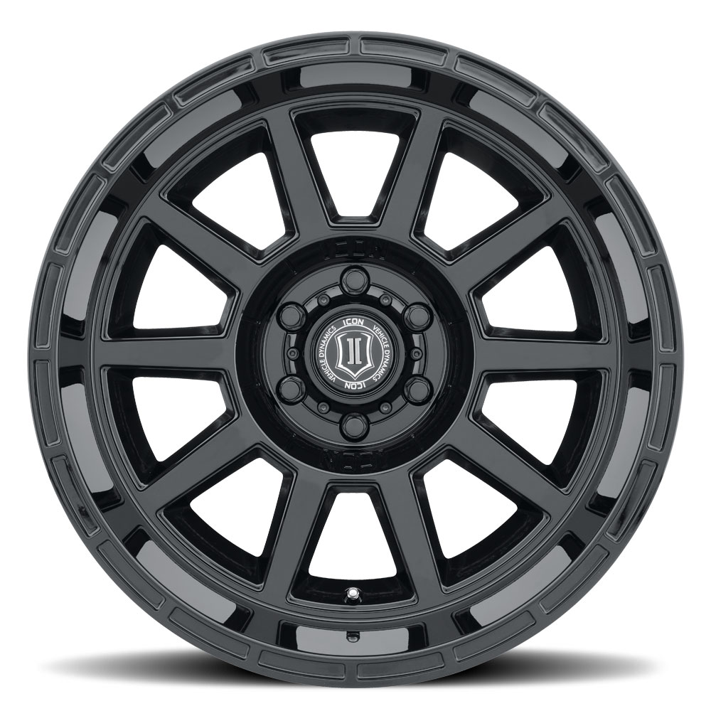 ICON Alloys Recoil, Gloss Black, 20 x 10 / 6 x 150, -24mm Offset, 4.5" BS