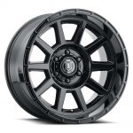 ICON Alloys Recoil, Gloss Black, 20 x 10 / 5 x 5, -24mm Offset, 4.5" BS